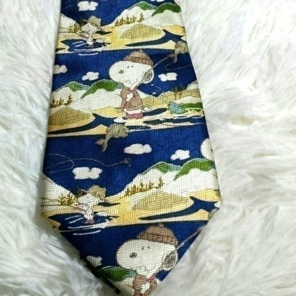 Peanuts snoopy fishing